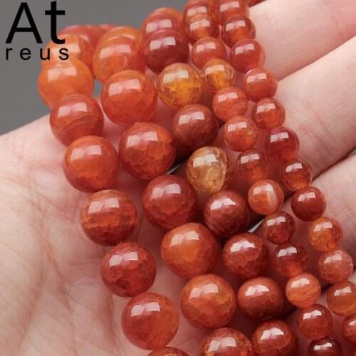 Brown Crackle Fire Agates stone Beads For DIY bracelet Jewelry Marking Religion Buddha Muslim Rosary Beads Valentines Day Gift
