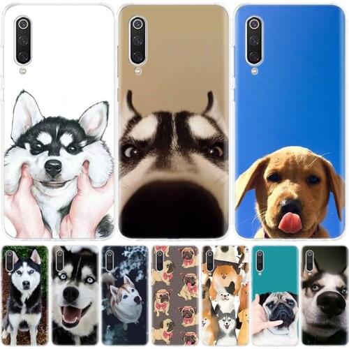Cute dog Wacky Husky Phone Case for Xiaomi Note 10 Mi 11 9 8 CC9 5X 6X A1 A2 A3 9T 10T Lite Pro Poco F1 X3 NFC F3 Cover Coque
