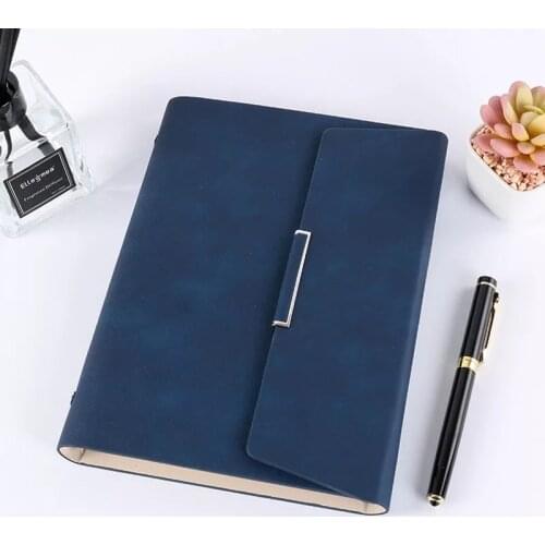 2021 A5 PU Leather Business Notebook High-Grade Loose Leaf Binder Manager Folder Weekly Planner Card Holder Office Accessories