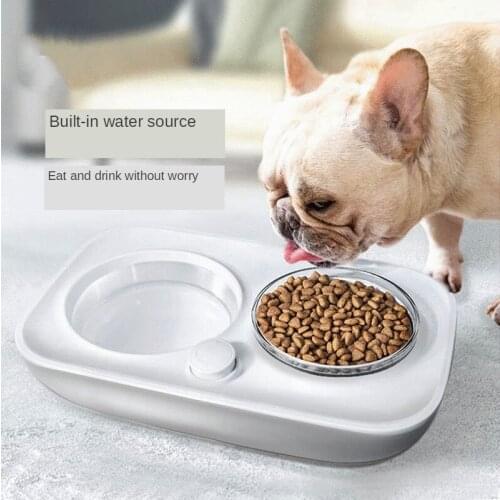 Dog Bowl dog double bowl small and medium dog bowl cat bowl cat automatic drinking water pot Pet Bowl