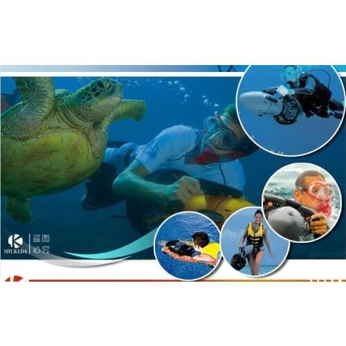 HOT sale 2015 propulsion submersible device 300W Water sports product underwater sea scooter swimming & diving water bicycle