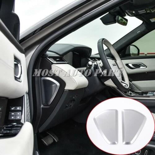 ABS Plastic Chrome Interior Centeral Decoration U Shape Frame Trim For Land Rover Range Rover Velar 2017-2021 Car Decoration