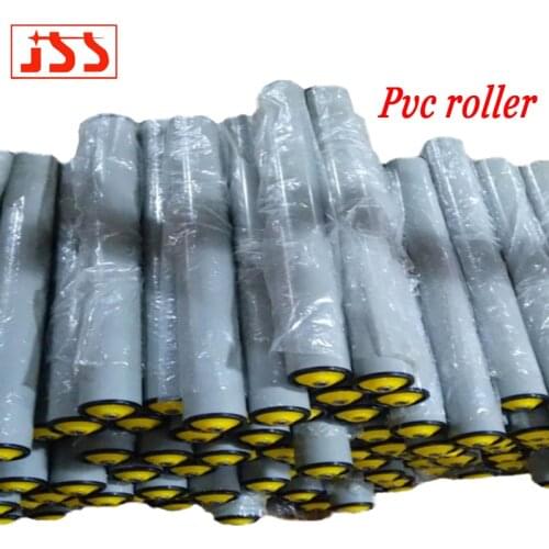 Customized processing rubber-coated non-powered rollers, PVC rubber transmission rollers, industrial rubber-coated conveyor