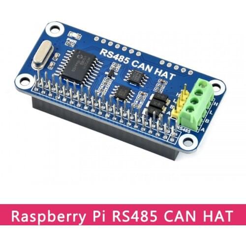 Raspberry Pi RS485 CAN HAT 3.3V MCP2515 SP3485 SPI Interface Allows Stable Long-Distance Communication for Pi 4B/3B+/3B/Zero