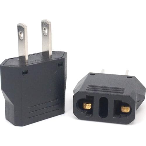 AC 0-250V New Arrival Universal European EURO EU to US USA Travel Plug Adapter Converter Power Plug Adaptor Outlet Converter