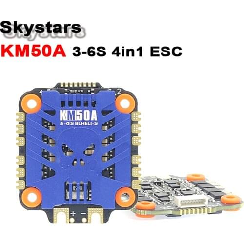 Skystars KRAMAM New KM50A 4 in 1 ESC BLHeli-32 3-6S 16.72 firmware 17g Lipo Dshot 300 /600 support ESC for FPV RC Racing Drone