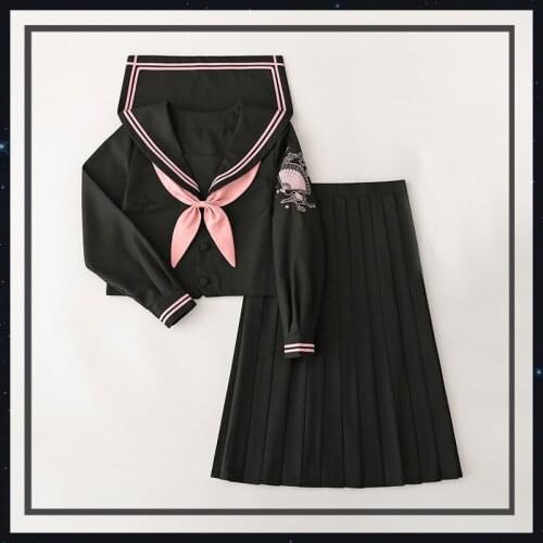 Student Pink Sets Sailor Suit JK Uniforms Japanese School Uniform Cosplay Costumes Anime Suit Pleated Skirt Girl Female Sets XXL
