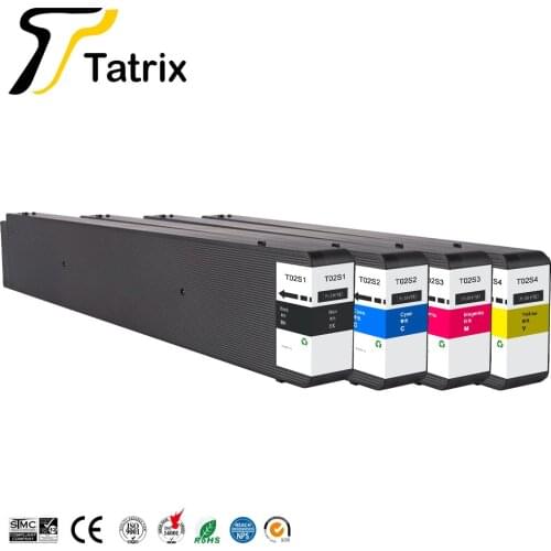 Tatrix T02S1 T02S2 T02S3 T02S4 Premium Compatible Color Inkjet Ink Cartridge for Epson WorkForce Enterprise WF-C20750 Printer