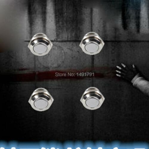 Magic metal buttons props press the four metal buttons to open the door lock audio tf card escape room Takagism game prop