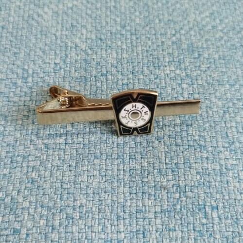 Highly Polished Quality Enamel Freemason Tie Bar Pin