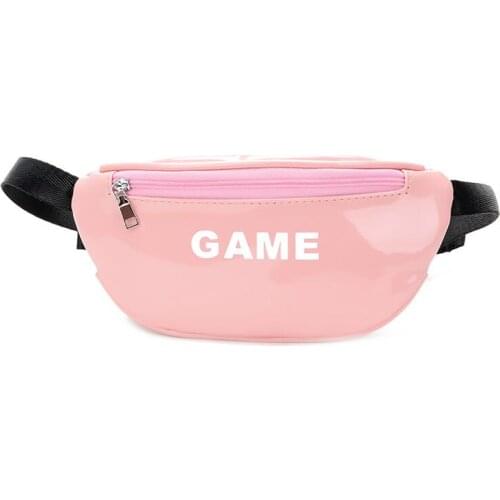 20PCS / LOT Childrens Laser Waist Bags Baby Girl Mini Pack Coin Purse Kids Travel Wallet Shoulder Bags Women Fanny Pack
