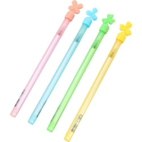 36PCS Creative Modeling Neutral Pen 0.5mm Black Signature Pen Silicone Gel Pen Kawaii School Supplies Stationery