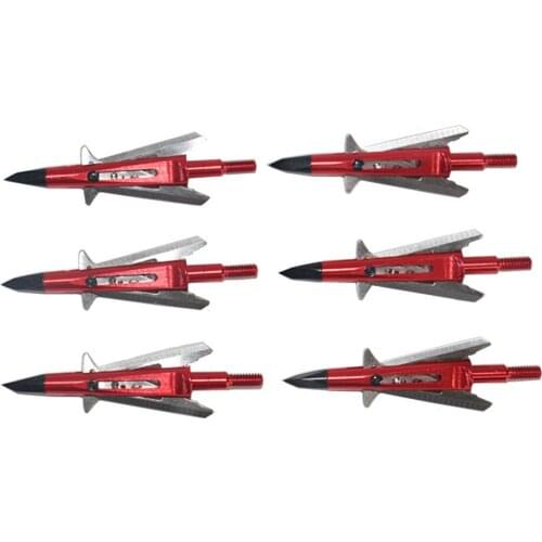 6Pcs Archery Hunting Killzone Arrow Tips 100 Grain Trophy Arrow Broadheads 2" Cutting
