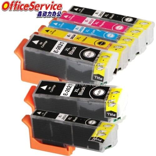 7X Compatible Ink Cartridge 26XL T2621 T2631 For Epson XP-510 XP-605 XP-610 XP-615 XP-700 XP-710 XP-800 XP-810 printer