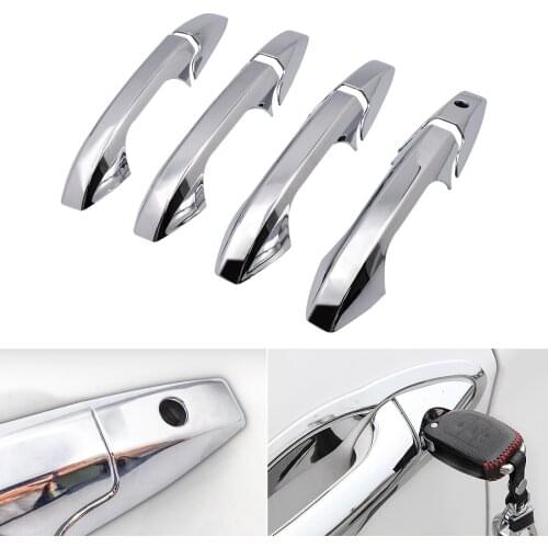 8Pcs Chrome Car Door Handle Covers For Honda CR-V SUV 2007-2011 With Keyless Entry Exterior Door Handle Protection Accessories