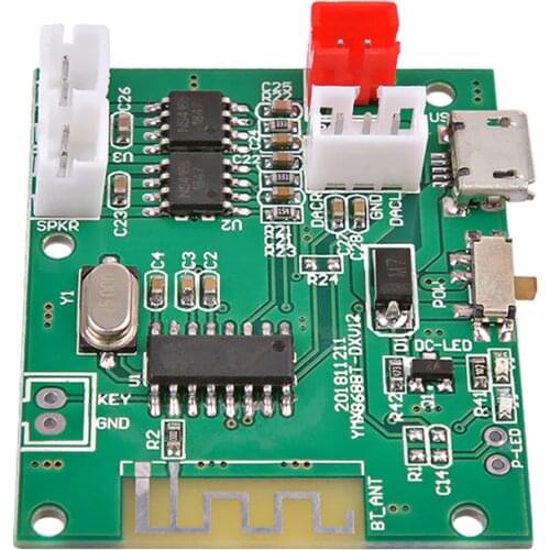 AIYIMA 5W+5W Mini Bluetooth Amplifier Board Bluetooth 5.0 Module Stereo Power Amplifiers Decoder Audio With Charging
