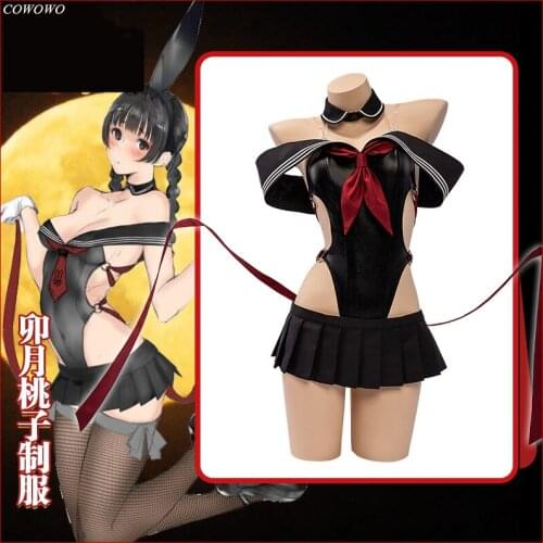 Anime! Uzuki Peach Bunny Girl Sexy Dress Lovely Uniform Cosplay Costume Halloween Easter Party Suit For Women Free Shipping