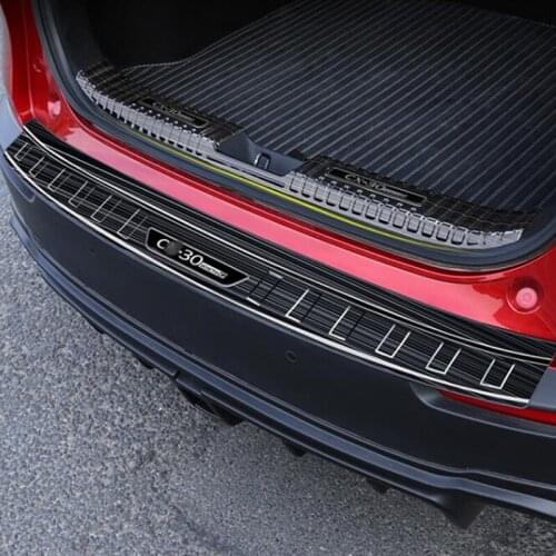CEYUSOT FOR 2PCS Mazda CX-30 CAR Trunk Protective Plate Stainless Steel Accessories Anti - Rubbing Protection Decoration CX30