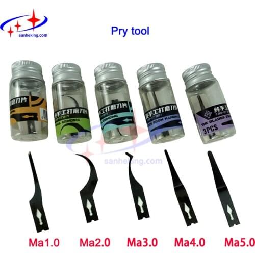 Fae-Train MAHE IC Chip Remove Blade for Phone Motherboard CPU NAND Hand Polished Dot Matrix Scraper Scraping Pry Knife