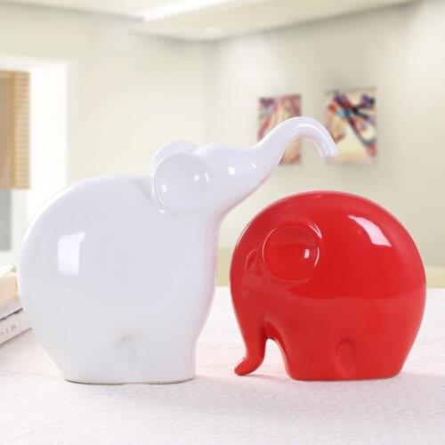 Glazed Elephant Ceramic For Home decroation And Gift