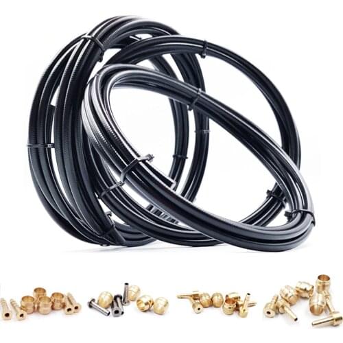 Mountain Bike Hydraulic Disc Brake Hose Oil Tube Pipe 5mm MTB Bicycle Brake Hosing Cable Set Kits BH59 / BH90 Connector 2.5M