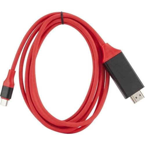 USB3.1 Type C To HDMI Adapter Cable 2M, HDMI Cable USB 3.1 To HDMI 4K Adapter Cable Is Easy To Carry, Suitable For Mobile Phones