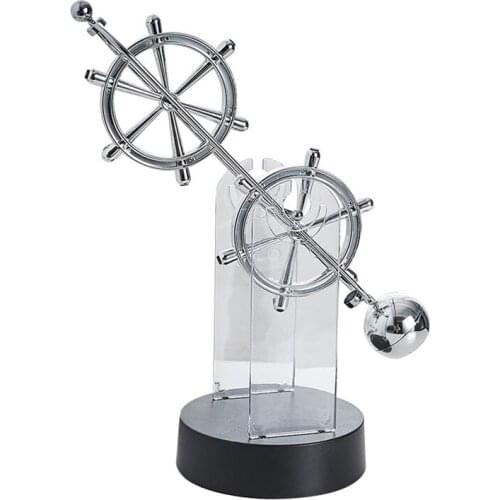 Newton Cradle Balance Pendulum Rudder Ball Perpetual Motion Physics Scientific Ornaments Home Office Desk Decor