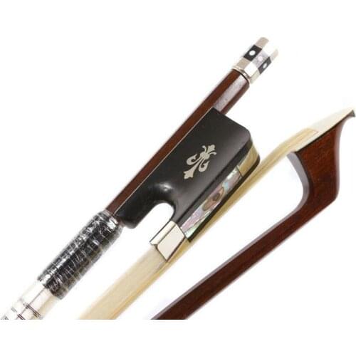 Yinfente Cello Bow 3/4 Natural Horsetail Brazilwood Bow Stick Well Balance