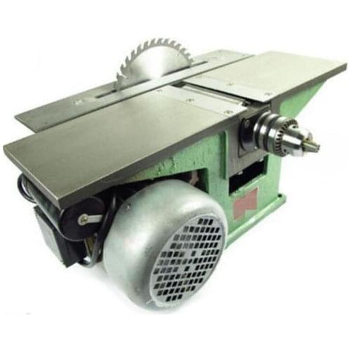 Bench Multifunctional Woodworking machine for Planing/ Sawing/ Drilling 220V te