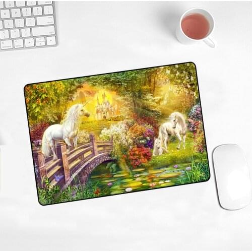 Fantasy Animal New Gaming Mouse Pad Anime Natural Rubber Gamer Art Kawaii Cartoon Home Carpet Keyboard Pad Skipoem