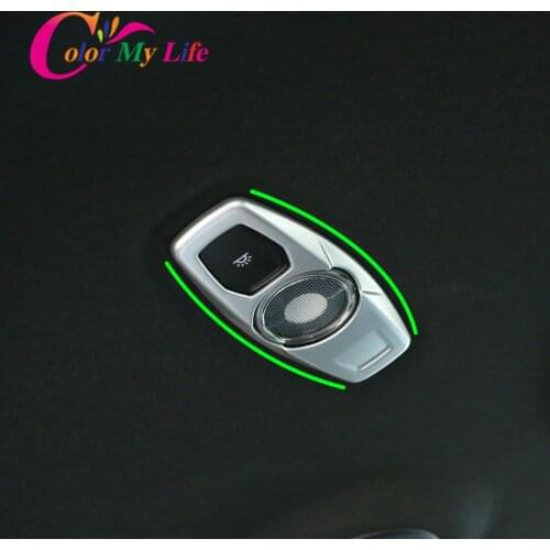 Car Reading Lights Cover for Everest ABS Chrome Reading Lamps Cover Trim Fit for Ford Everest Endeavour 2015 - 2017 Accessories