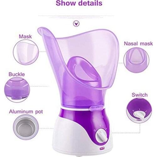 110-240V 130W Facial Face Steamer Deep Cleanser Mist Steam Sprayer Spa Skin Vaporizer Promote Blood Circulation