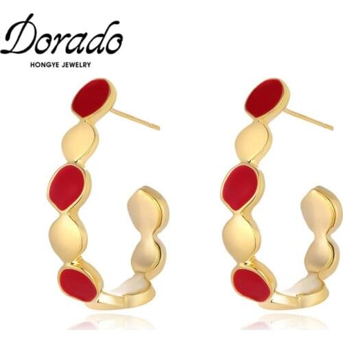 Dorado New Arrival Irregular Drop Earrings For Women High Quality Metal Party Brincos Modern Female Jewelry 2021 Birthday Gift