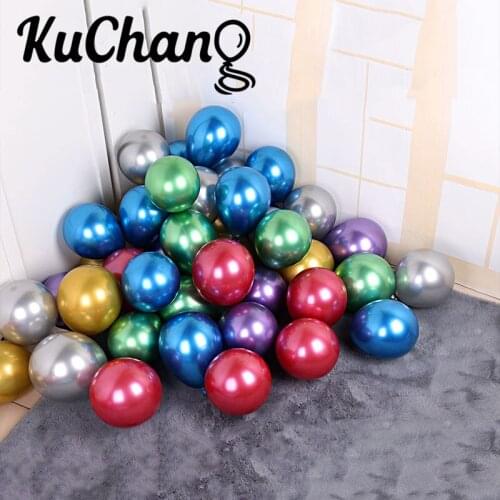 10/20pcs 5inch Chrome Metallic Latex Balloons Globos Wedding Baby Happy Birthday Party Decoration Supplies