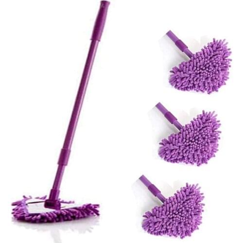 Triangle Cleaning Mop Flat Lazy Mop Wall Household Cleaning Brush Chenille Mop Washing Mop Dust Brush Home Clean Supplies