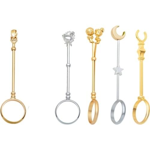 1pc Vintage Cigarette Holder Ring Rack Rose Metal Finger Clip Women Men Cigarettes Smoking Accessories Smoker Ring Gift