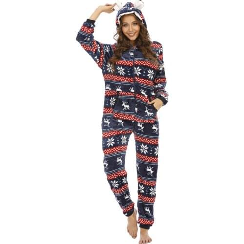 Women Pajamas Onesies Flannel Nightwear Girl Sleepwear Pijama Long Women Pyjamas Suit Female Jumpsuit