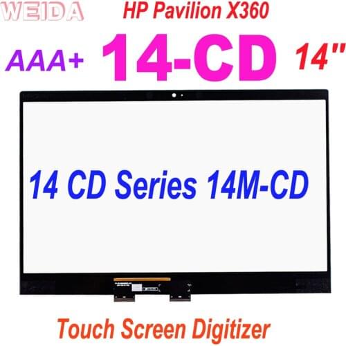 14'' Touch Digitizer For HP Pavilion X360 14-CD 14CD 14 CD Series Laptops Touch Screen Digitizer 14M-CD Replacement Panel