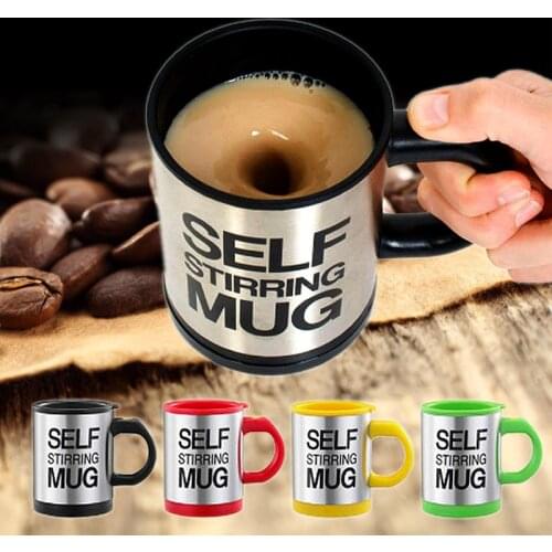 400ML Self Stirring Mug Stainless Steel mix Coffee tea Cup with Lid Automatic Electric Lazy Coffee Milk Mixing auto stirring mug