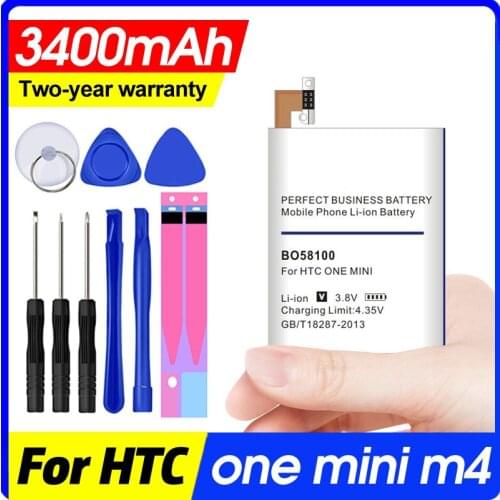 3400mAh Battery for HTC One Mini M4 M 4 601S 601E 601N 603E