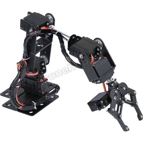 6DOF Aluminium Robot Arm Manipulator Mechanical Clamp Claw basic kit MG996R DS3115 Servo Bracket Arduino Robotic Education