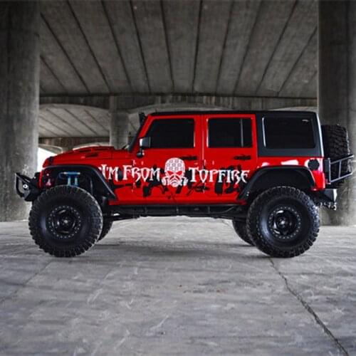 Car sticker appearance decoration for Jeep Wrangler body decoration change car sticker color paste painting stickers