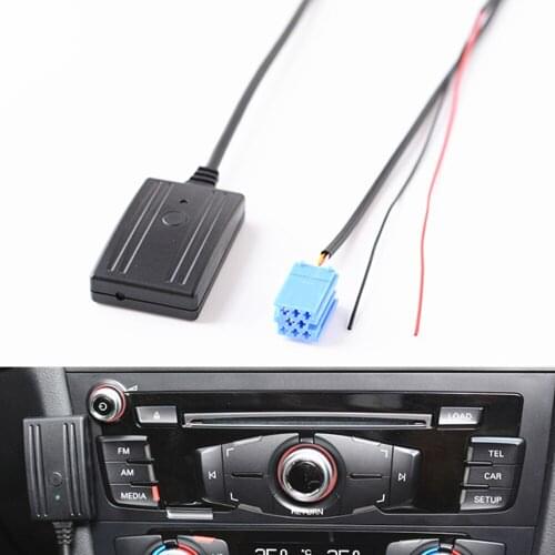 Car Bluetooth Microphone Phone Call Handsfree Kit Music AUX-IN Audio Adapter for Volkswagen ISO 8PIN Port Blaupunkt Becker VDO