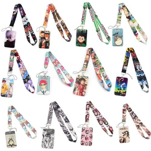 BG1298 Anime Skateboard Neck Strap Lanyard Keychain Cellphone Strap ID Badge Holder Rope Key Chain Cosplay Accessory Gift