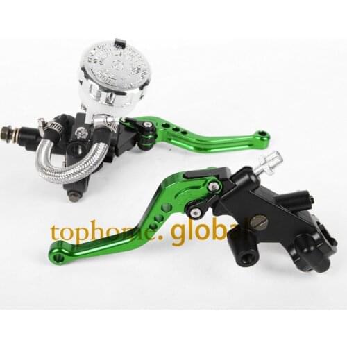 CNC Front Brake Master Cylinder&Clutch Brake Levers 7/8" with Adjustable Fluid Reservoir For Kawasaki ZZR600 2005-2006 2007-2009