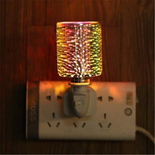 Electric Aroma Melting Lamps Essential Oil Diffuser Candle Aromatherapy Furance Bedroom Colorful Firework Incense Burners Light