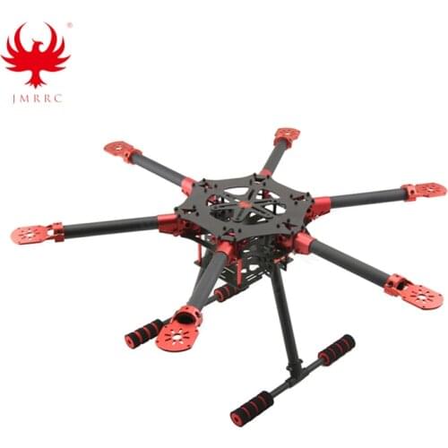 JMRRC DIY FPV 750mm Hexa 650mm Carbon Fiber Frame Body 700mm Umbrella Folding Kit with Landing Skid Gimbals