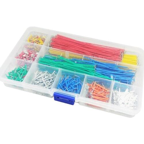 Jumper Wire Kit Preformed Breadboard Jumper Cable Set 14 Lengths Assorted Jumper Lines for Breadboard Prototyping Circuits