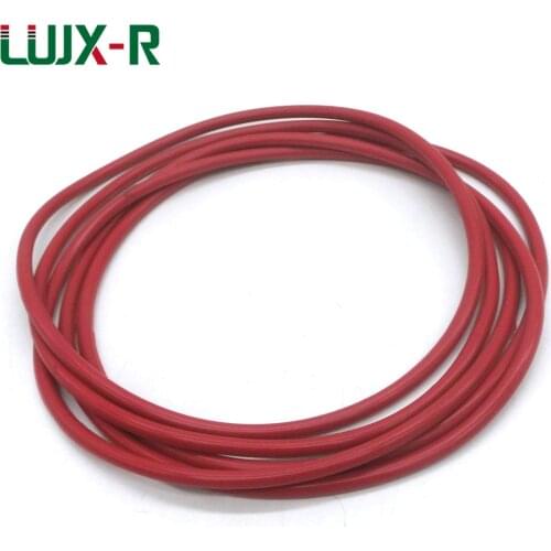 LUJX-R 6PCS 5.7mm O Ring Seal Red Washer Silicone Gasket Watertightness OD180/185/190/200/205/215/200mm Silicon O-Ring Sealing