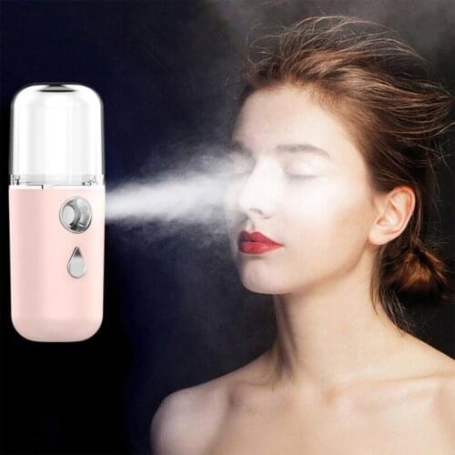 ELOOLE 30ML Mini Portable Nano Sprayer USB Cooling Mist Mini Face Humidifier Hydrating Facial beauty Cold Spray For Men Women